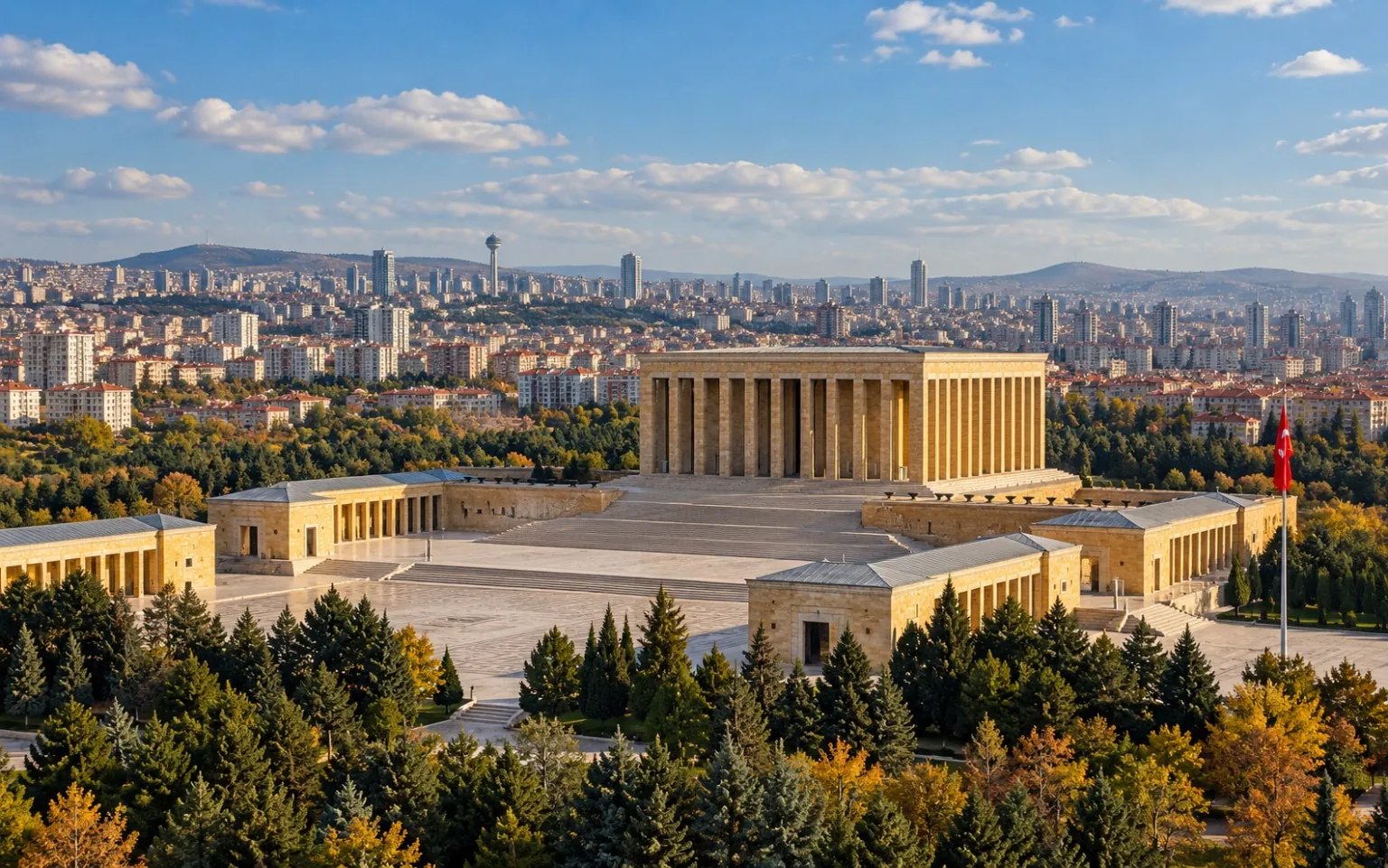 Ankara Anıtkabir şehir manzarası