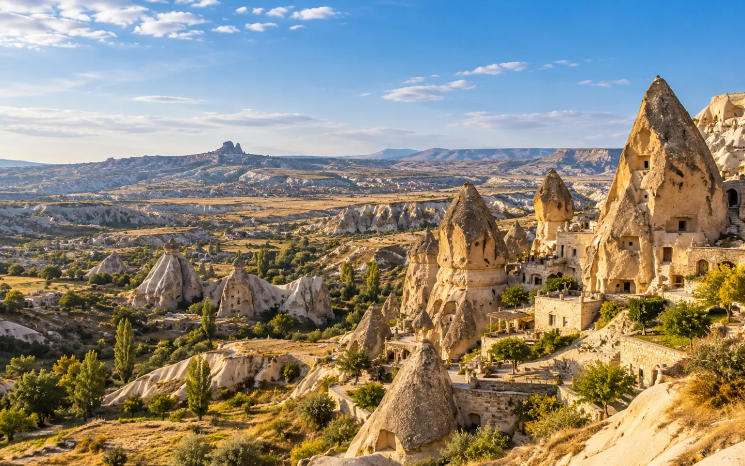 İç Anadolu Kapadokya bölgesi manzarası